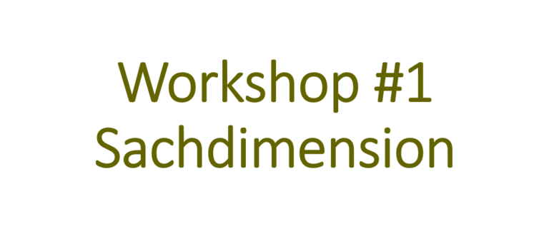 Workshop 1: Sachdimension und medientechnische Perspektive: Lesen mit digitalen Medien